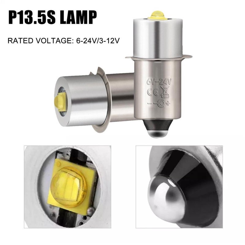 مصباح فلاش LED P13.5S 6-24V، لمبة، مصباح يدوي، مصباح عمل، لمبات ماجليت، مصابيح يدوية (6-24 فولت أبيض) - Image 4